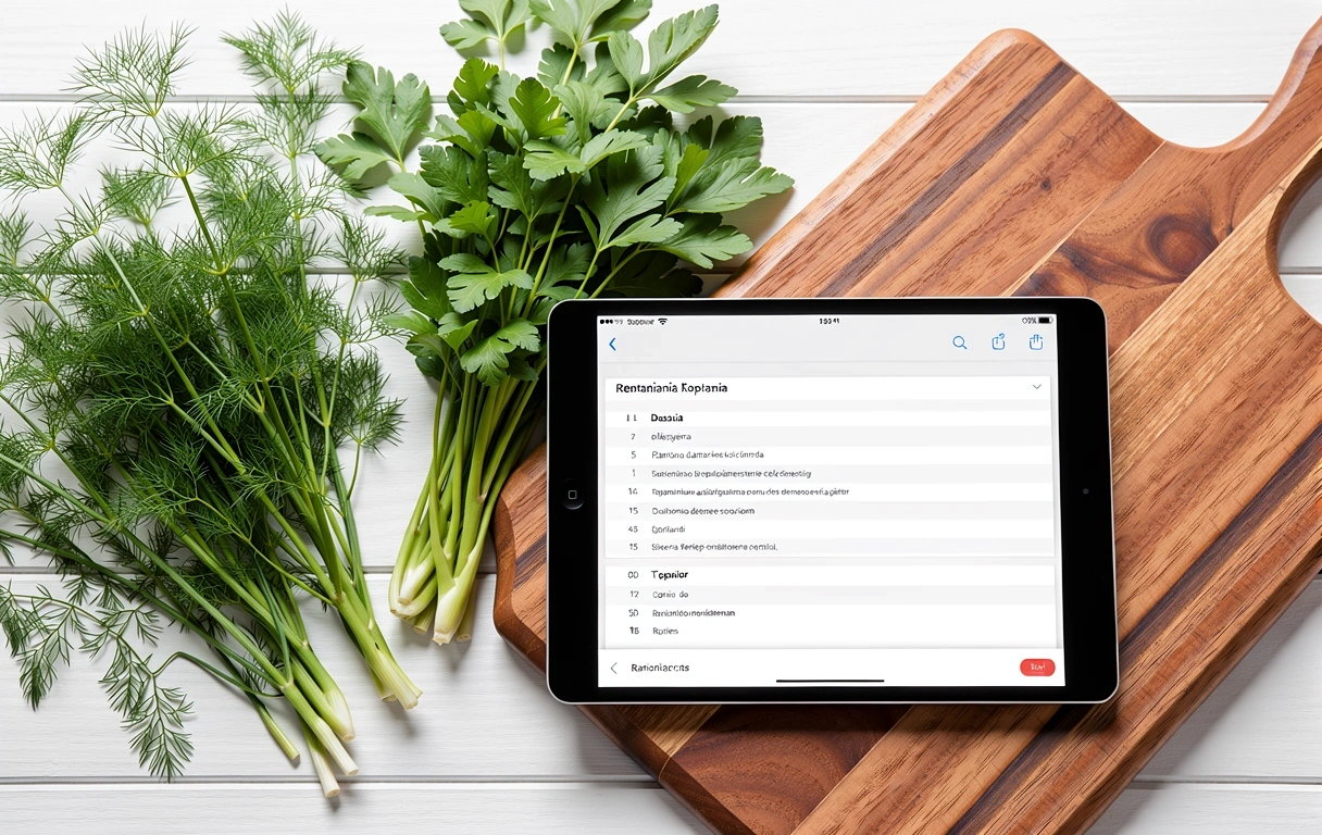 Ingrediente proaspete și tehnologie în bucătărie